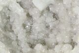 Keokuk Quartz Geode with Calcite Crystals - Iowa #144741-2